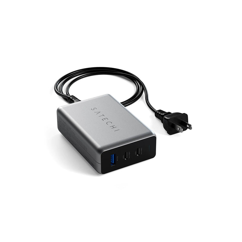 Satechi 100W USB-C PD Compact GaN Charger - Space Gray