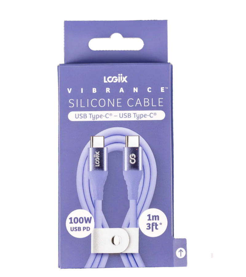 LOGiiX Vibrance Silicone Cable USB-C to USB-C