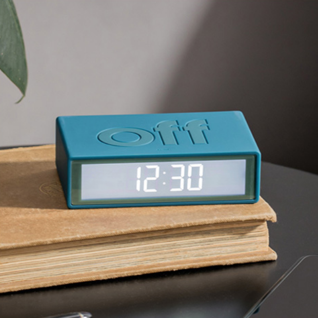 Lexon FLIP+ Radio-controlled reversible LCD Alarm Clock