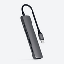 Satechi Type-C Slim Multimedia Adapter V2 - Space Gray