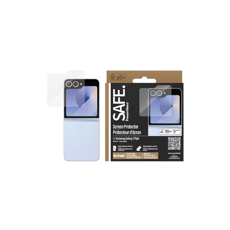 PanzerGlass SAFE Ultra-Wide Fit Screen Protector Samsung Galaxy Z Flip 6